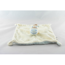 Doudou plat éléphant gris rose AUCHAN