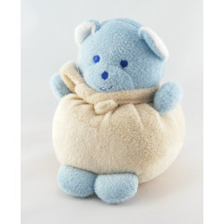 Doudou ours  boule beige écru Musti de MUSTELA 