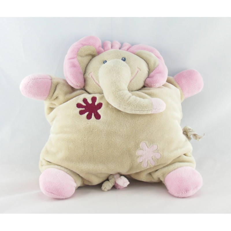 Doudou semi plat ours vert bleu rouge PREMAMAN