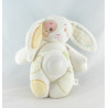 Doudou lapin blanc pull orange AUCHAN