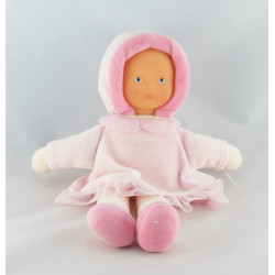 Doudou poupée bébé Mademoiselle rose COROLLE 2004