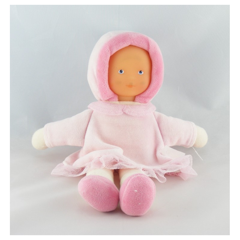 Doudou poupée bébé Mademoiselle rose COROLLE 2004
