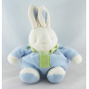 Doudou Lapin boule bleu vert KLORANE