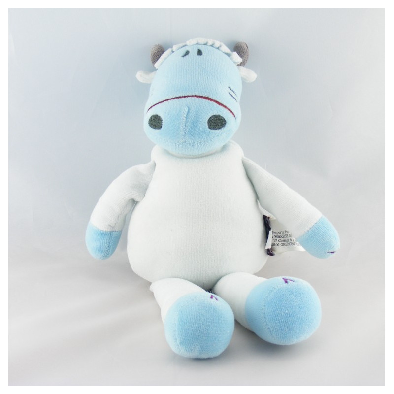 Doudou vache bleu MARESE