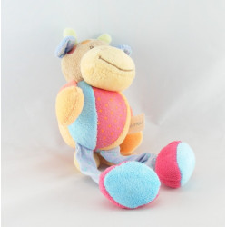 Doudou musical vache orange bleu vert NATTOU