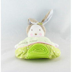 Doudou semi plat ours orange vert bleu Beauty Sleep BABY SUN