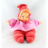 Doudou bébé poupée Baby Pouce rouge rose COROLLE 2004