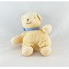 Doudou ours beige foulard bleu NICOTOY