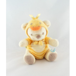 Doudou nature bearries ours déguisé en canard jaune FISHER PRICE