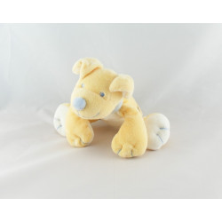 Doudou chien écru jaune bleu JOLLYBABY