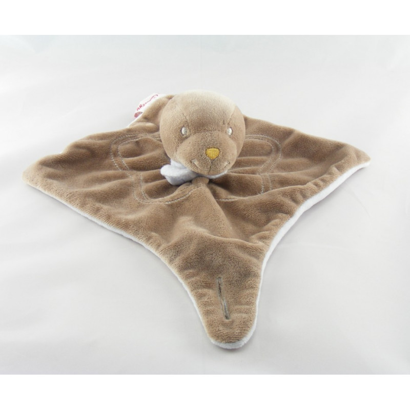 Doudou otarie phoque écharpe bleu BENGY 