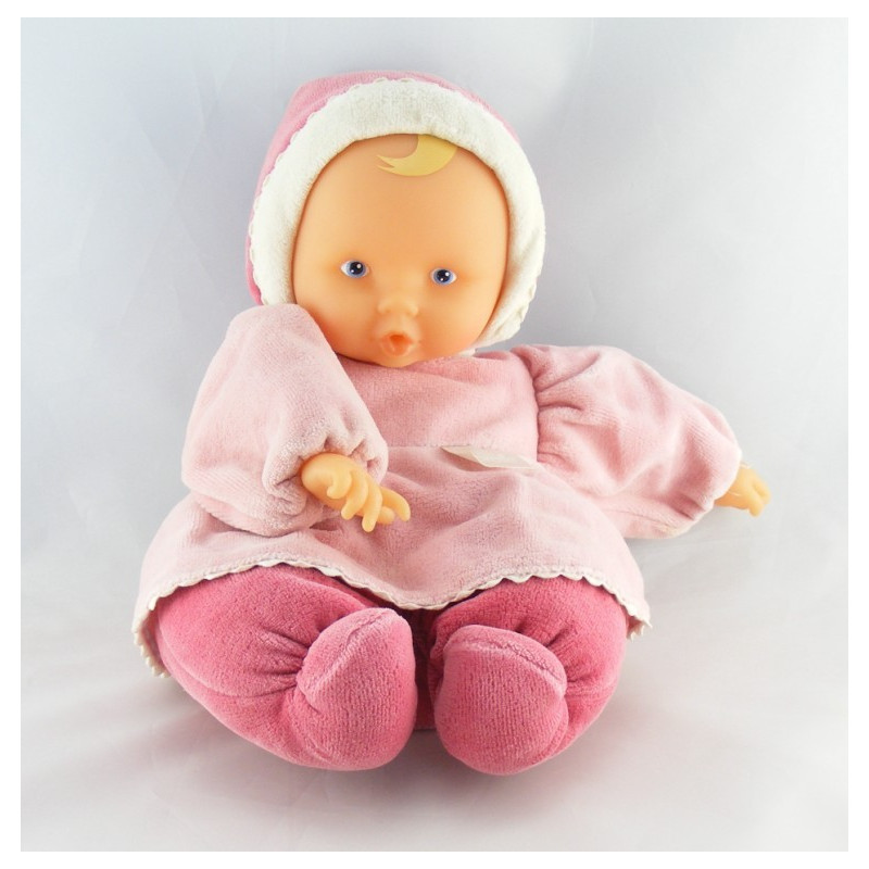 Doudou bébé poupée Baby Pouce rose COROLLE 2000