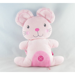 Doudou souris rose NICOTOY KIABI