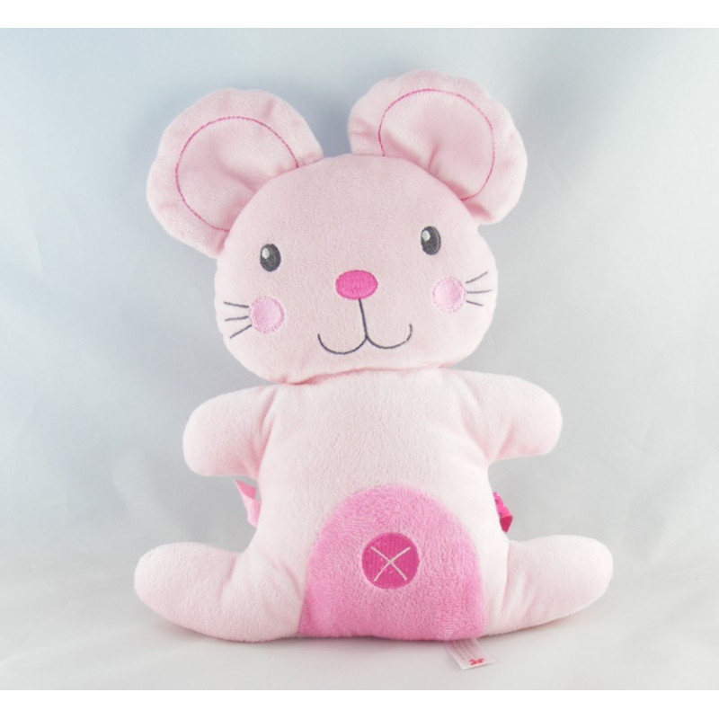 Doudou souris rose NICOTOY KIABI