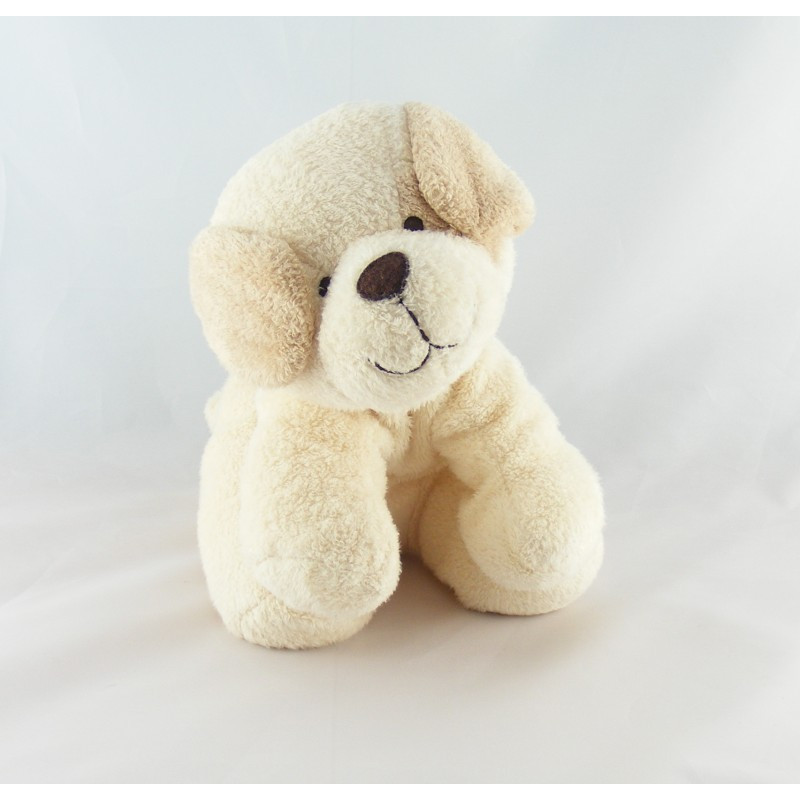 Doudou chien écru beige TIAMO COLLECTION