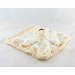 Doudou plat garçon déguisé en lapin rose NICOTOY