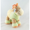 Doudou girafe jaune vert NICOTOY