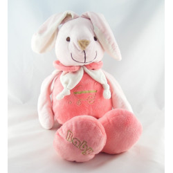 Doudou lapin rose landau baby CP INTERNATIONAL