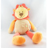 Doudou lion beige orange marron DOUKIDOU