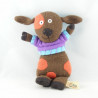 Doudou souris grise mouchoir LATITUDE ENFANT