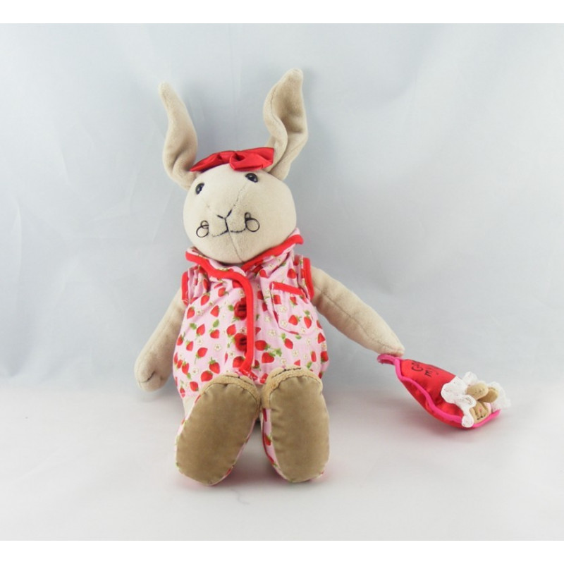 Doudou lapin beige marron JELLYCAT