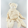 Doudou plat ours écru beige blanc TARTINE ET CHOCOLAT