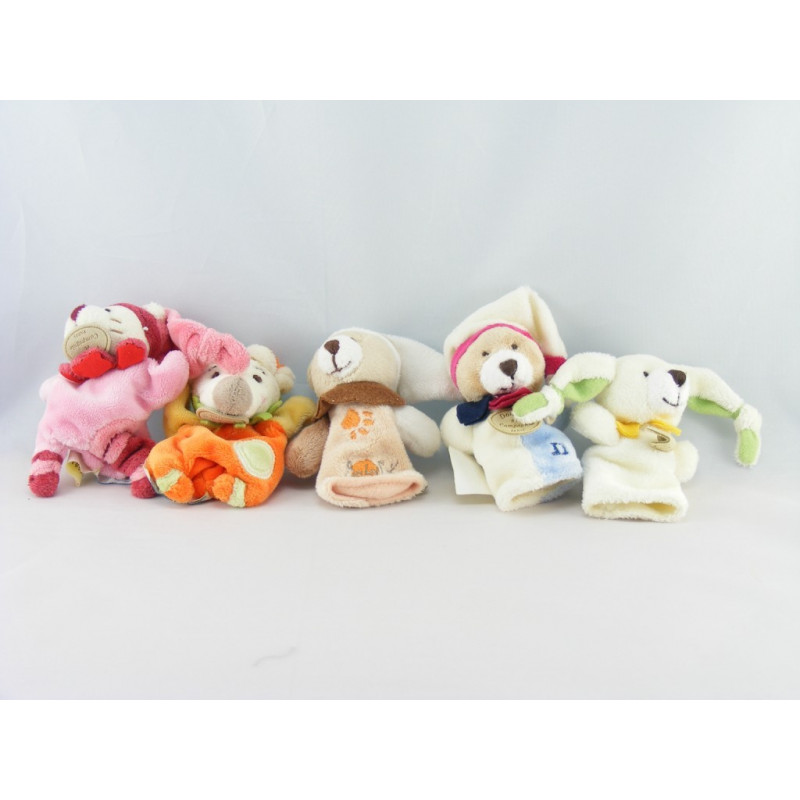 Doudou plat marionnette clown Clowny DOUDOU ET COMPAGNIE
