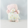 Doudou Peluche ours rose imprimé BOULGOM 