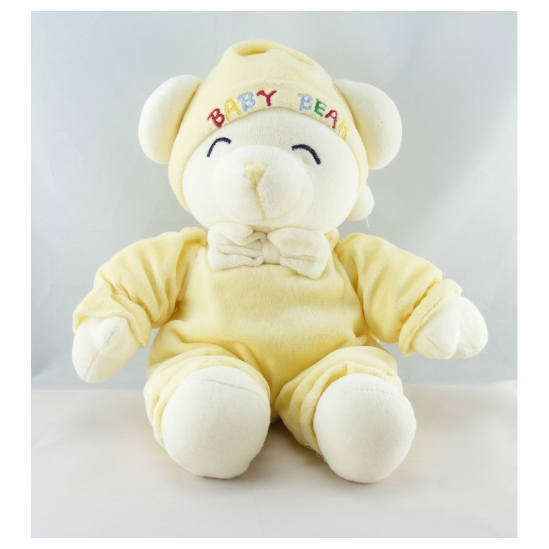 Doudou ours Baby Bear jaune lune GIPSY