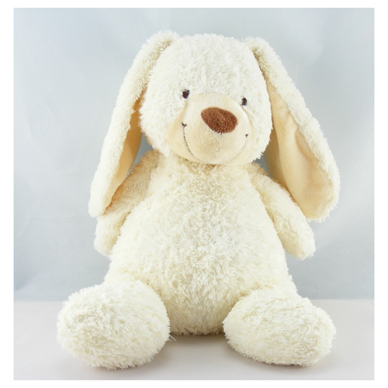 Doudou musical lapin blanc beige NICOTOY