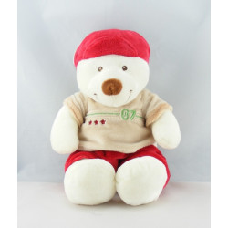 Doudou chat blanc beige VETIR