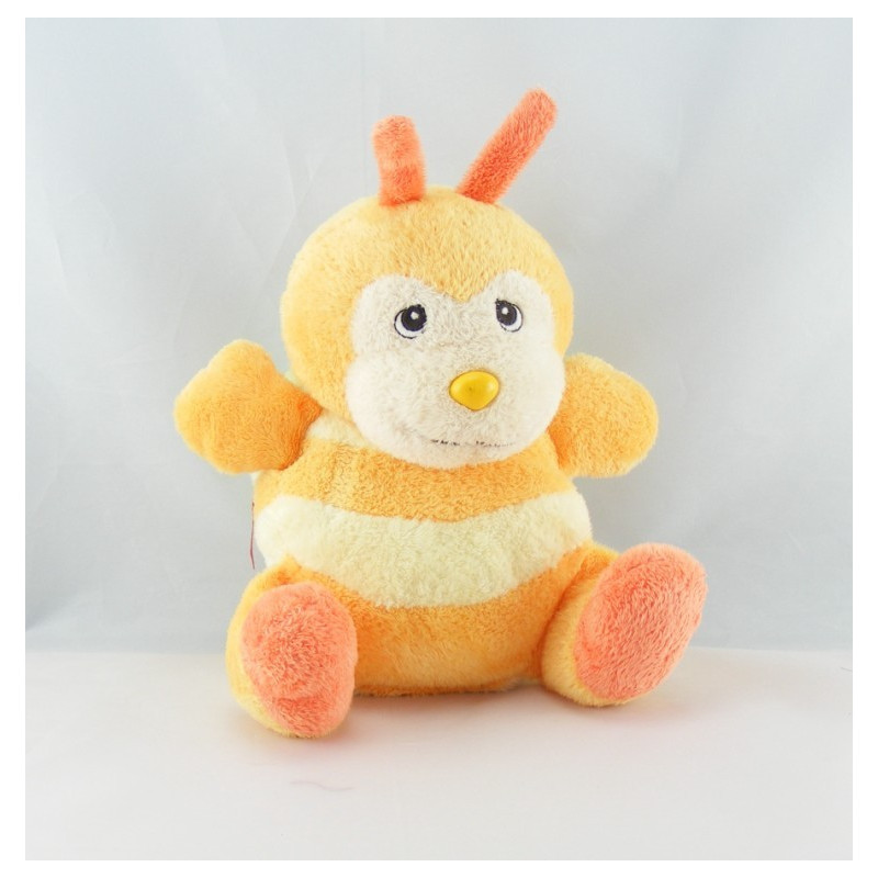 Doudou papillon abeille jaune vert NOUNOURS