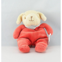 Doudou plat chien rouge Wouf niche BENGY