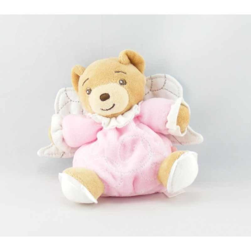 Mini Doudou ours blanc avec ailes ange KALOO NEUF