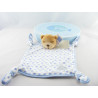 Doudou plat ours endormi poisson bleu KALOO