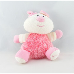 Doudou cochon rose LUMINOU 28 cm