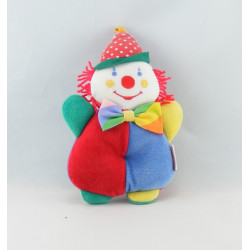 Doudou clown rouge jaune pois COROLLE 