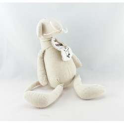 Doudou dragon beige rose Oscar J-LINE 