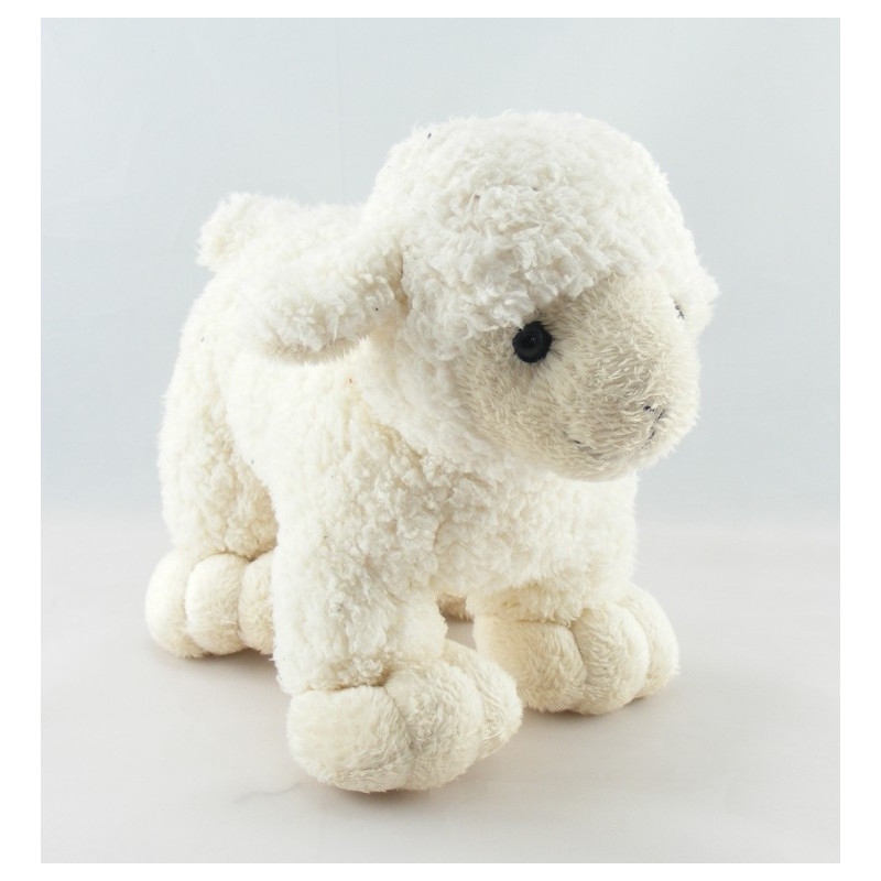 Doudou mouton blanc rose NICOTOY