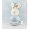 Doudou hochet Lapin Beige rayé NICOTOY