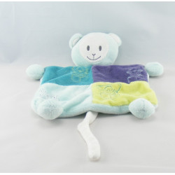 Doudou hochet singe ours beige rouge OBAIBI OKAIDI