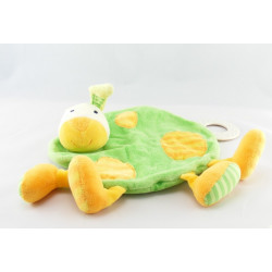 Doudou plat rond coccinelle rose rouge dentition BABYSUN