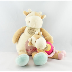 Doudou vache Cerise et son bébé DOUDOU ET COMPAGNIE