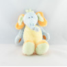 Doudou musical éléphant bleu jaune orange vert NATTOU