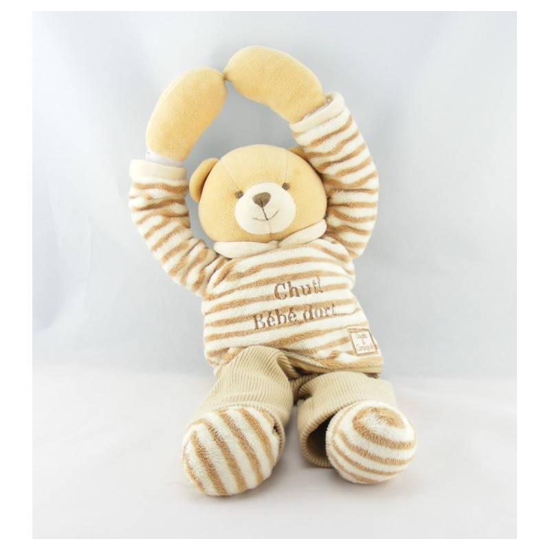 Doudou ours bleu jaune La Chambre de BABY NAT