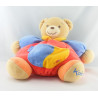 Doudou ours patapouf bleu vert jaune coccinelle KALOO