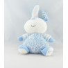 Doudou lapin rayé bleu luminou JEMINI