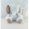 Doudou éléphant bleu beige NATTOU