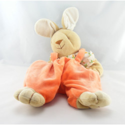 Doudou lapin beige orange carottes NOUKIE'S