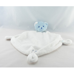 Doudou Plat blanc Ours musti MUSTELA